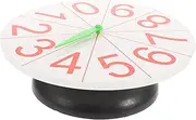 LRXIYODE DIY Math Turntable Toy Rotatable Wheel for Classroom Teaching Number Turntable Prop Random Color