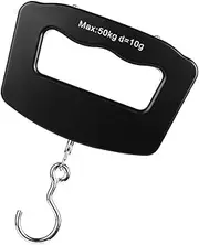 [Kisangel] Travel Fishing Accessory 50kg/10g LCD Electronic Scale Portable Handheld Digital Luggage Scale Hook