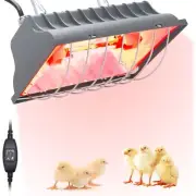 Chicken Coop Heater, 250W Adjustable Temperature Chicken Brooder Heat Lamp wi...