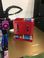 AA and AAA Dual Battery Dispenser | Battery Holder | Stackable Battery Tower