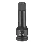 14mm Hex Impact Bit Socket H14 1/2" CR-MO Steel Drive Sockets Hex Socket Adapter