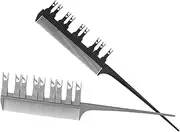 Baluue Salon Grade Hair Dyeing Brush Hair Tint Comb Long Handle Easy Clean Design Random