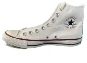 Converse CTAS HI Shoes White/Red/Navy Men's 7/Women's 9 NEW WITH BOX