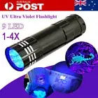 1/4X UV Ultra Violet LED Flashlight Blacklight Light 395nM Inspection Lamp Torch