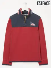 FatFace Red USA Airlie Yoke 100% Cotton Sweatshirt (E60271) | $130