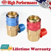 A/C Manifold Gauge Conversion Kit High Low Angle Quick Adapter ACME Car AC Parts