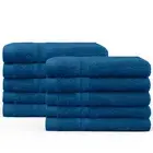 10x 450GSM 100% Cotton Face Washer Hand Towel Sets Soft Washcloths Multicoloured
