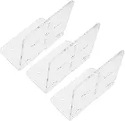 SWOOMEY 3pcs Wall Mount Mini Room Simple Belt Dispenser Tape Video Camera Pocket Palette Office Tape Household Seat Cushion Single Shelf Tape Tape Panel Roof Kit Decor Transparent Acrylic