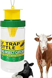 Moreeulsi Outdoor Fly Traps - Fly Catchers Precise Design,Efficient Fly Trap Jar & Fly Bags Space Saving Design for Home and Garden Use