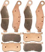 [S SYUU] Motorcycle Front Rear Sintered Copper Alloy Disc Brake Pad Compatible with Harley Davidson FLRT Freewheeler Trike FLHTCUTG Tri Glide Ultra Trike 2014 2015 2016 2017 2018 FA638F FA641R