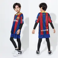 在飛比找蝦皮購物優惠-六濤 20-21賽季Barcelona主場球衣 兒童足球服 