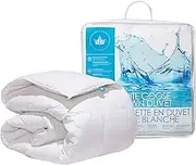 Canadian Down & Feather Co. - Regular Weight White Goose Down Comforter Double Size - 260 TC Shell 100% Cotton - Filled in Canada
