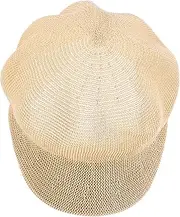 [Healeved] 1Pc Women Octagonal Sun Protection Hat Breathable Outdoor for Shielding Stylish Sunshade Headwear Khaki