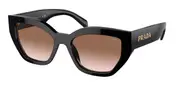 Prada PR A09S 1AB0A6 Men's Sunglasses Black Size 53
