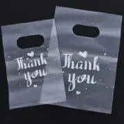 100Pcs Mini Thank You Plastic Gift Bags Wedding Candy Bags Shopping Carrier B_RR