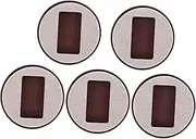 Anneome 5pcs Non Slip Wheel Stopper Felt Pads for Furniture Fit for Rolling Chairs Protects Floors from Scratches Wood Tile Carpet Slip Design
