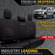 Ford Everest UA Titanium Premium Neoprene 2nd Row Seat Covers (Made to Order)