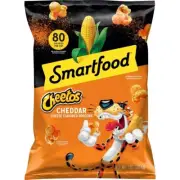 Smartfood PopCorn CHEETOS CHEDDAR CHEESE 7oz (1 Bag) LIMITED EDITION 80 Cal/Cup