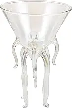Octopus Cocktail Glasses Martini Goblet Novelty Tropical Hawaiian Glasses Funny Wine Toasting Goblet for Bourbon Juice Mojito Martini Summer Beach