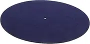 Static Turntable Felt Navy Vinyl Record Player Pad for Noise Reduction Scratch Prevention Lightweight Mat for Home Office and Travel Use