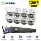 ANNKE 12MP 8CH NVR PoE Security Camera System Spotlight Color Night Vision IP67