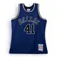 NBA Off Court Chenille 球迷版球衣 Dirk Nowitzki #41 1998-99 獨行俠 藍