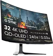 Alienware AW3225QF Gaming Monitor 31.6-Inch 4K Ultra HD (3840x2160) 240Hz, 0.03ms, AMD FreeSync + NVIDIA G-SYNC Adaptive Sync Technology