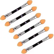 Nail Glitter Chrome Mirror Powder Brush 6pcs Nail Art Tool Double-sided Sponge Held Brush(Color May Vary)
