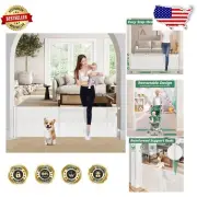 Lightweight 24" Tall Retractable Dog Gate - Adjustable for Every Baseboard