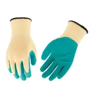 bulk 24 Polyester Shell w Latex Coat Garden Glove Hand Protection