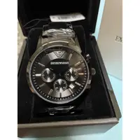 在飛比找蝦皮購物優惠-ARMANI 黑鋼手錶（AR2453)