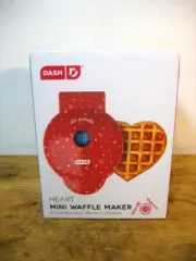 DASH Mini Waffle Heart Maker Machine for Individuals Paninis Hash Browns 4 In.