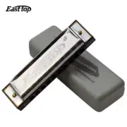 Easttop 10 Hole Blues Harmonica C Key WooDwind Musical Instrument Diatonic Harp