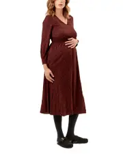 Nom Maternity Leila Floral Print Maternity Nursing Dress