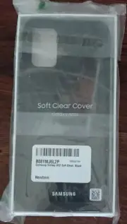 Samsung Galaxy A02s Soft Black Clear Cover Case