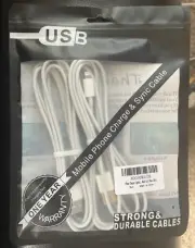 2 Pack 6 Foot Apple Iphone Lightning Charge & Sync Cable Cord