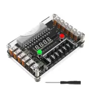 24Pin Power Distribution Board with 12 USB Interfaces and Acrylic Cover Case