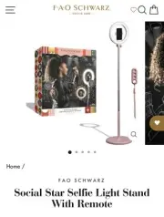RING LIGHT Retail $40 For photos, videos and podcast. Phone Mount, Adj Stand