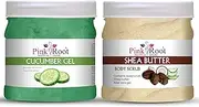 Cucumber Gel 500ML with Shea Butter Scrub 500ml