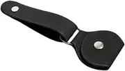 Hellery Guitar Strap Button with Holder for Picks, PU Leather Lock for Bass And Ukulele, Black