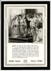 1918 Ivory Soap PRINT AD "Takes Care of Valued Keepsakes" WWI LAMINATED ORIGINAL