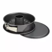 Dr. Oetker Baking Harmony Springform Pan with flat and tube bottom anthracite...