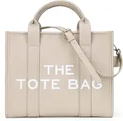 [JQWSVE] Canvas Tote Bags for Women Handbag Tote Purse with Zipper Canvas Crossbody Bag for Office, Travel, School