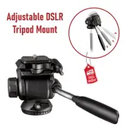 Three Axis Angle Adjustable Camera Tripod Mount and tilt head, 360 degree