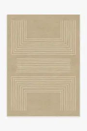 150' x 215' | Machine Washable Runner Rug | Kid & Pet Friendly | Indoor Rug | Valencia Natural Rug | Ruggable