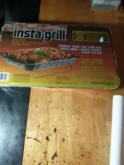 NEW Insta Grill Ready to Light Charcoal & Stand On the Go Grilling Portable Camp