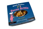 Brittle Brother's Gourmet Bacon Peanut Brittle, 1 Pound Box