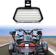LED Rear Tail Light Compatible with Can-Am Spyder F3 All Models Smoked Black Taillight Reverse Light (1PC)