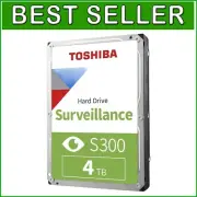 Toshiba S300 4TB Internal HDD - Supports 64 HD Cameras for Ultimate Security