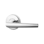 Lockwood 63mm Satin Chrome Pearl Furn Lever Dummy Half Set
